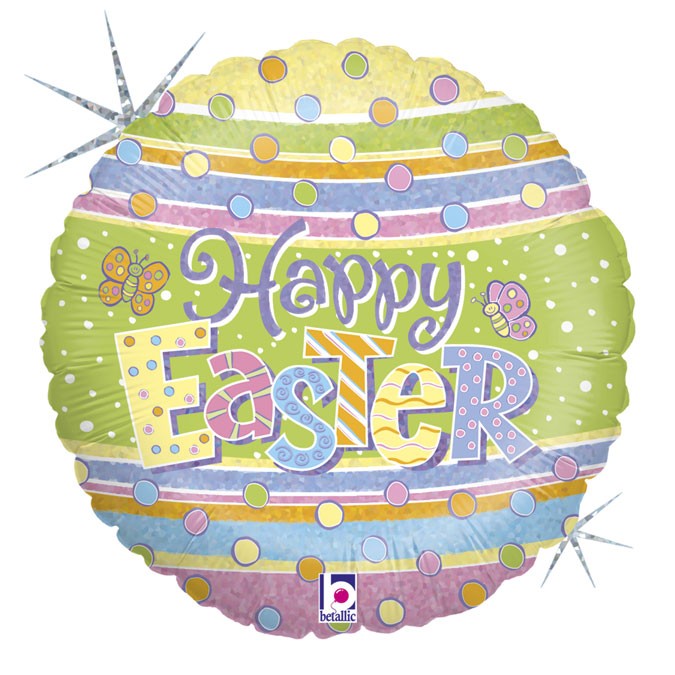 18'' Μπαλόνι "Happy Easter" πουά