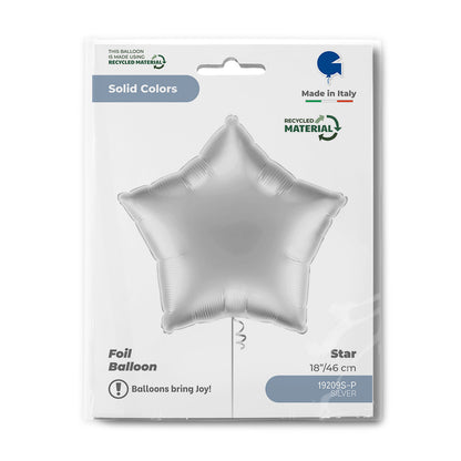 18'' Μπαλόνι Αστέρι Ασημί