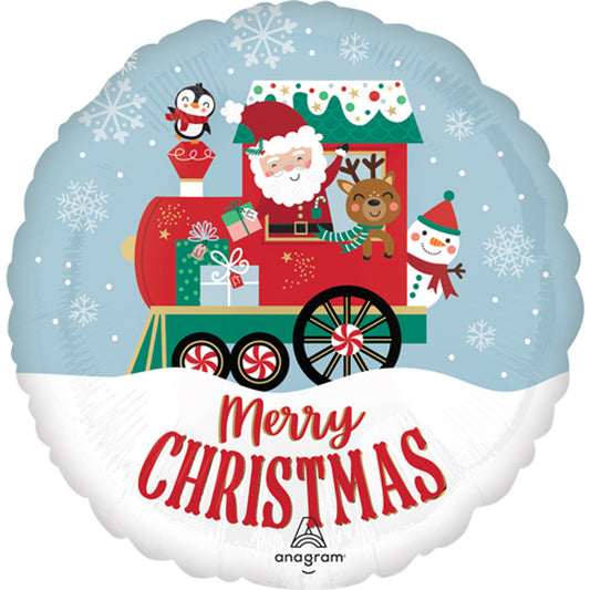 18'' Μπαλόνι Merry Christmas- North Pole Express