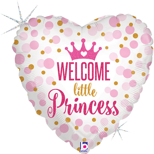 18'' Μπαλόνι γέννησης Καρδιά Little Princess