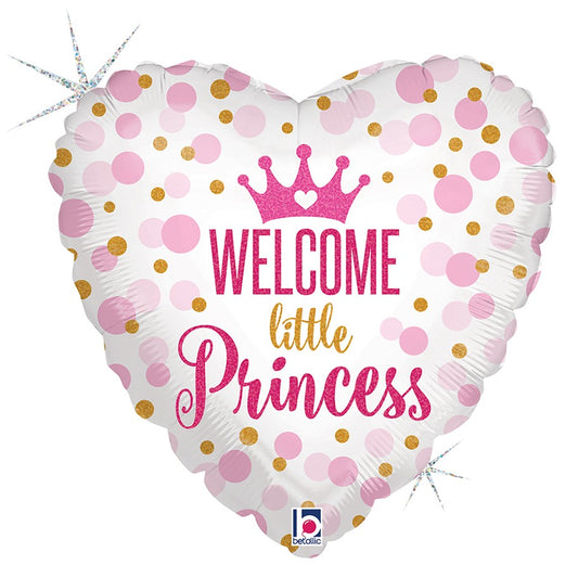 18'' Μπαλόνι γέννησης Καρδιά Little Princess