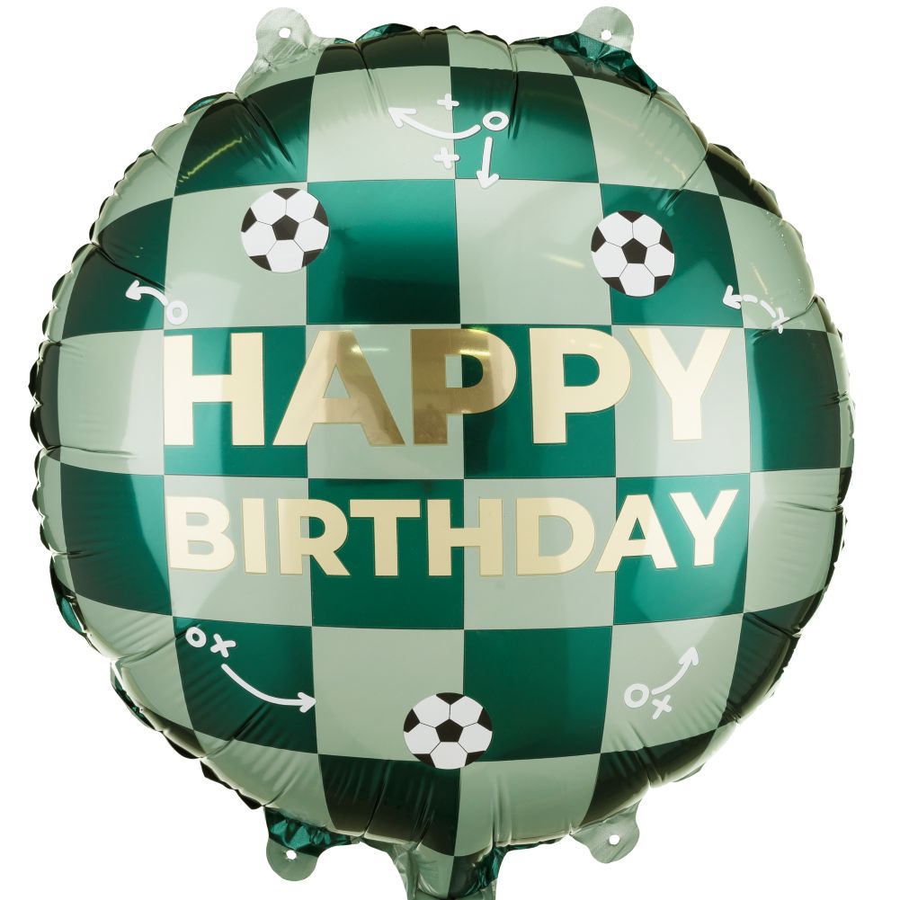 18'' Μπαλόνι Happy Birthday με μπάλες ποδοσφαίρου