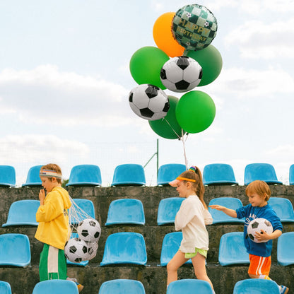 18'' Μπαλόνι Happy Birthday με μπάλες ποδοσφαίρου