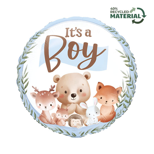 18'' Μπαλόνι It's A Boy - Ζωάκια του Δάσους