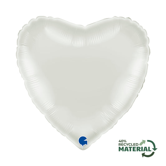 18'' Μπαλόνι Καρδιά Λευκή