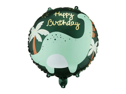 18'' Μπαλόνι Στρογγυλό Δεινόσαυρος Happy Birthday