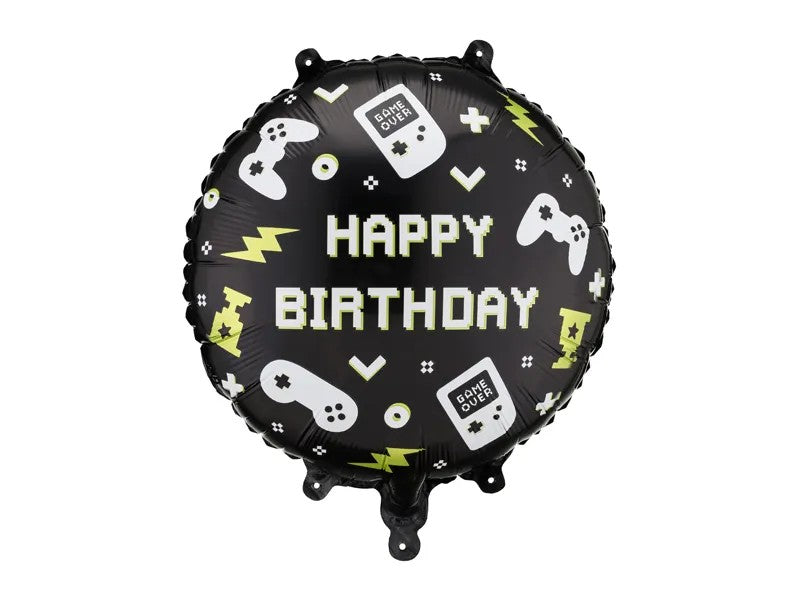 18'' Μπαλόνι Στρογγυλό Gaming Happy Birthday