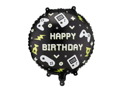 18'' Μπαλόνι Στρογγυλό Gaming Happy Birthday