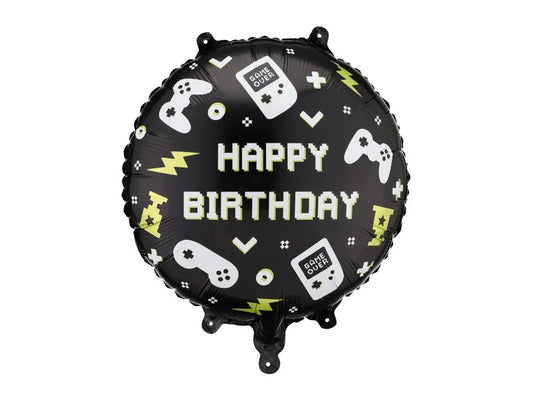 18'' Μπαλόνι Στρογγυλό Gaming Happy Birthday