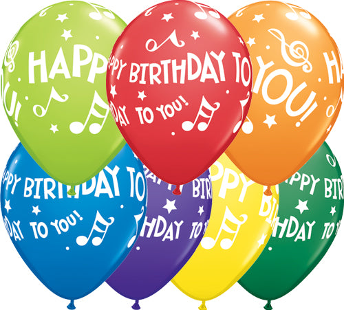Μπαλόνια 11 Happy Birthday to you Music Notes /25 τεμ