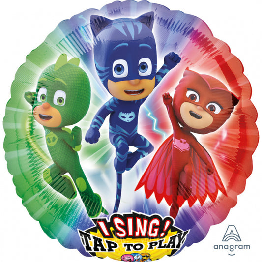 28 Στρογγυλό Sing a tune Balloon PJ MASKS  Διάμετρος 71εκ