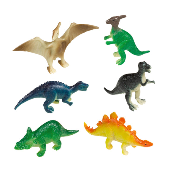 Μίνι Φιγούρες Happy Dinosaur πλαστικές / 8 τμχ