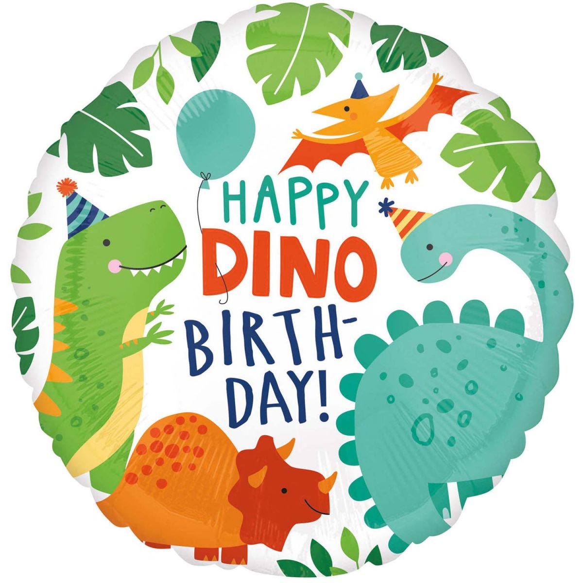 18" Μπαλόνι "Happy dino Birthday δεινόσαυρος"