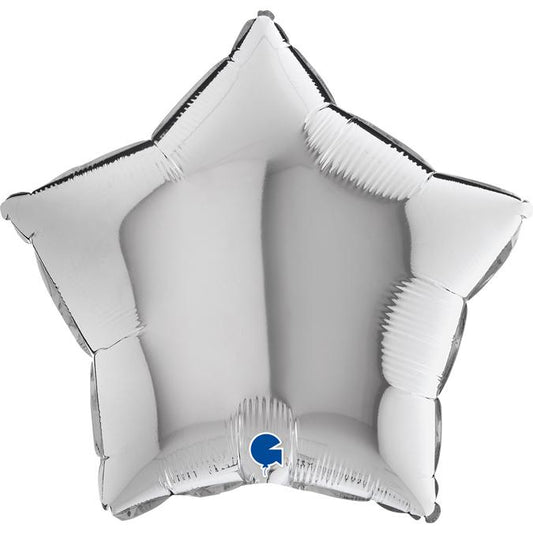 18" Μπαλόνι ασημί Αστέρι