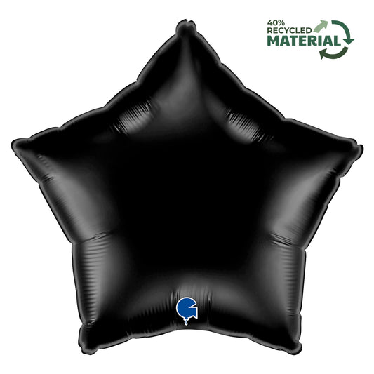 18" Μπαλόνι Αστέρι Μαύρο