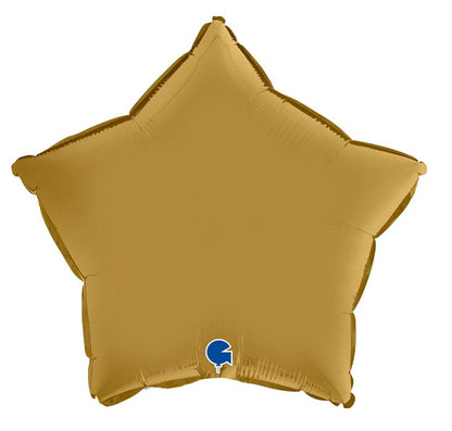 18" Μπαλόνι αστέρι σατέν χρυσό