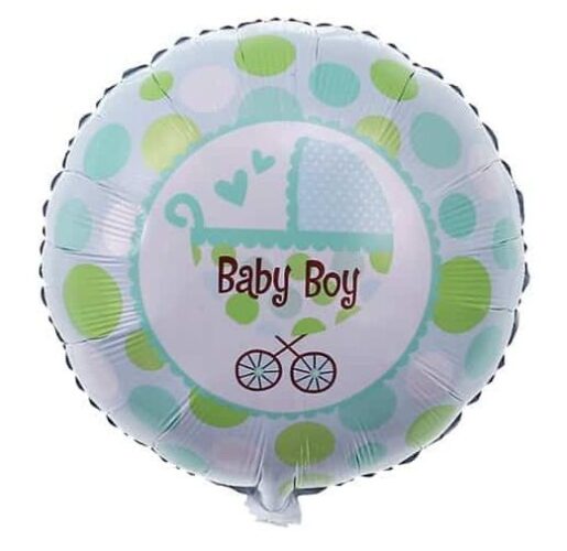 18" Μπαλόνι Baby Boy Καρότσι