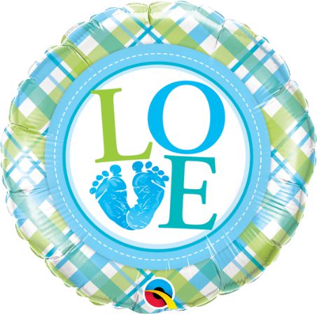 18" Μπαλόνι Baby Boy Πατουσάκια