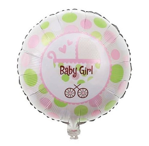 18" Μπαλόνι Baby Girl Καρότσι