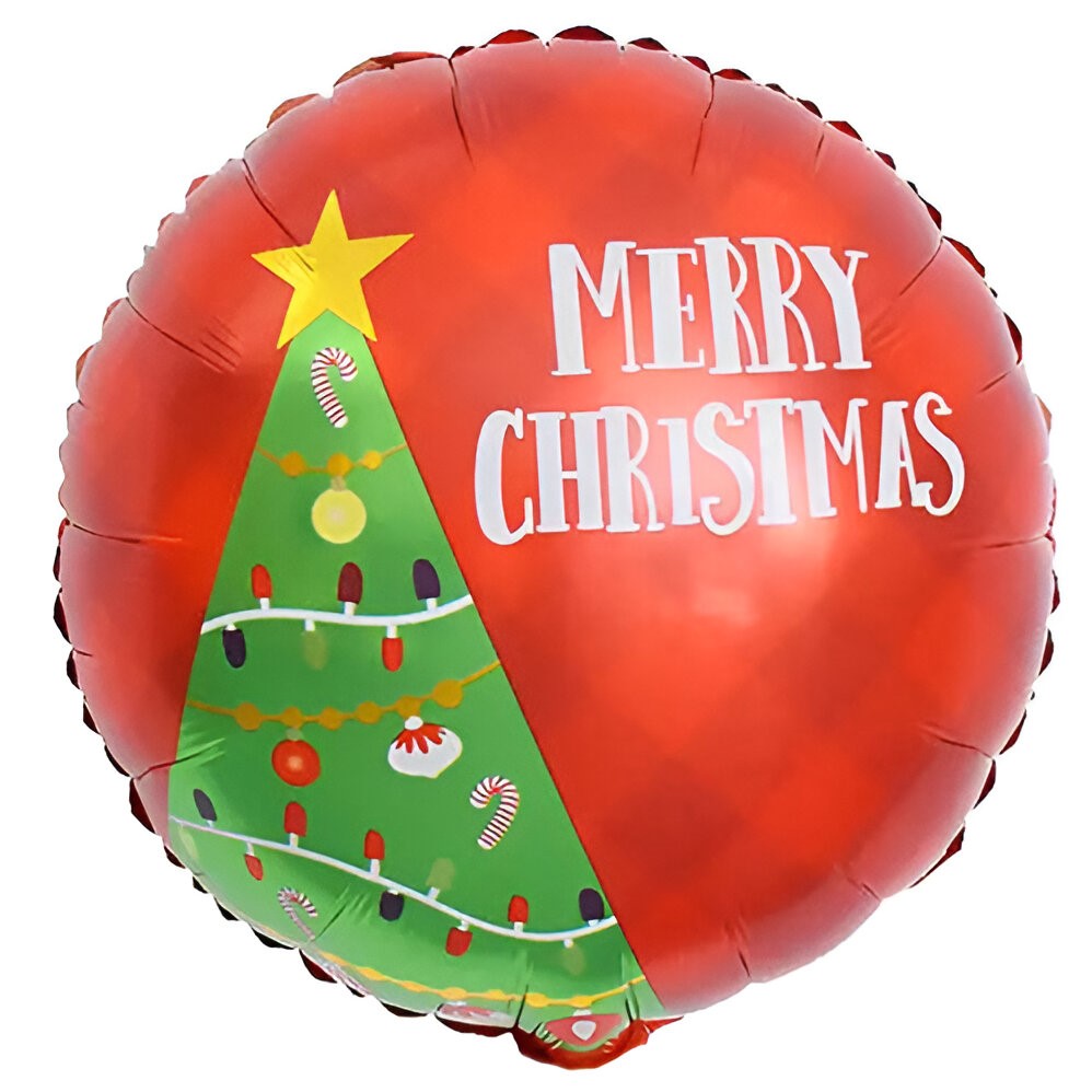 18" Μπαλόνι Χριστουγεννιάτικο Δέντρο με στολίδια