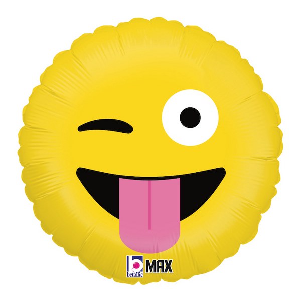 18" Μπαλόνι Emoji Γλωσσίτσα