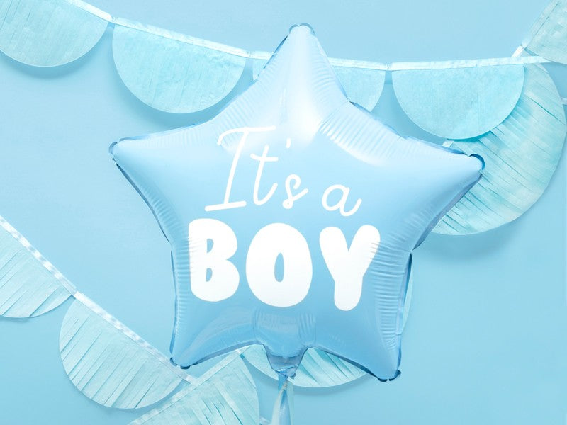 18″ Μπαλόνι γαλάζιο αστέρι It’s a Boy