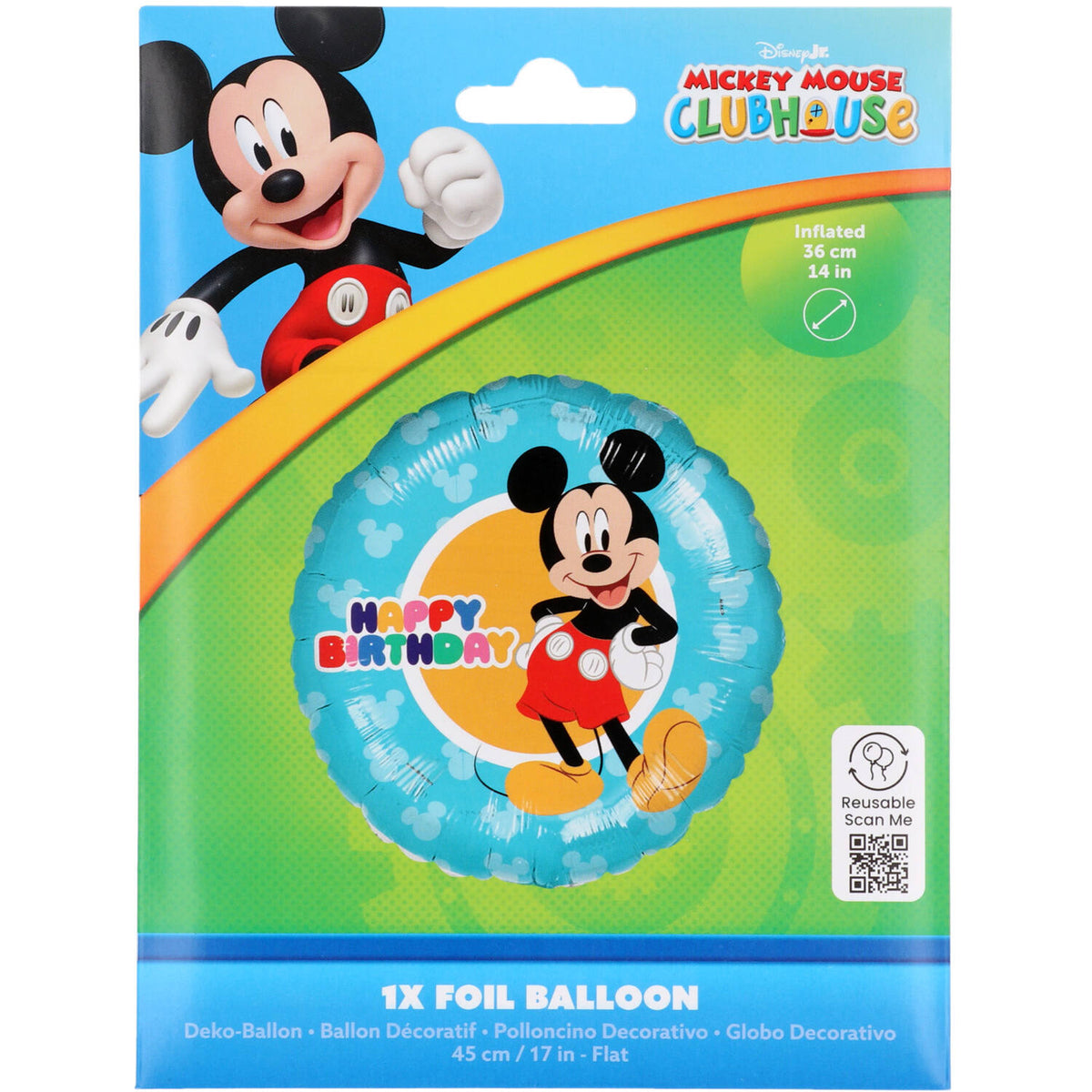 18" Μπαλόνι Happy Birthday - Mickey Mouse