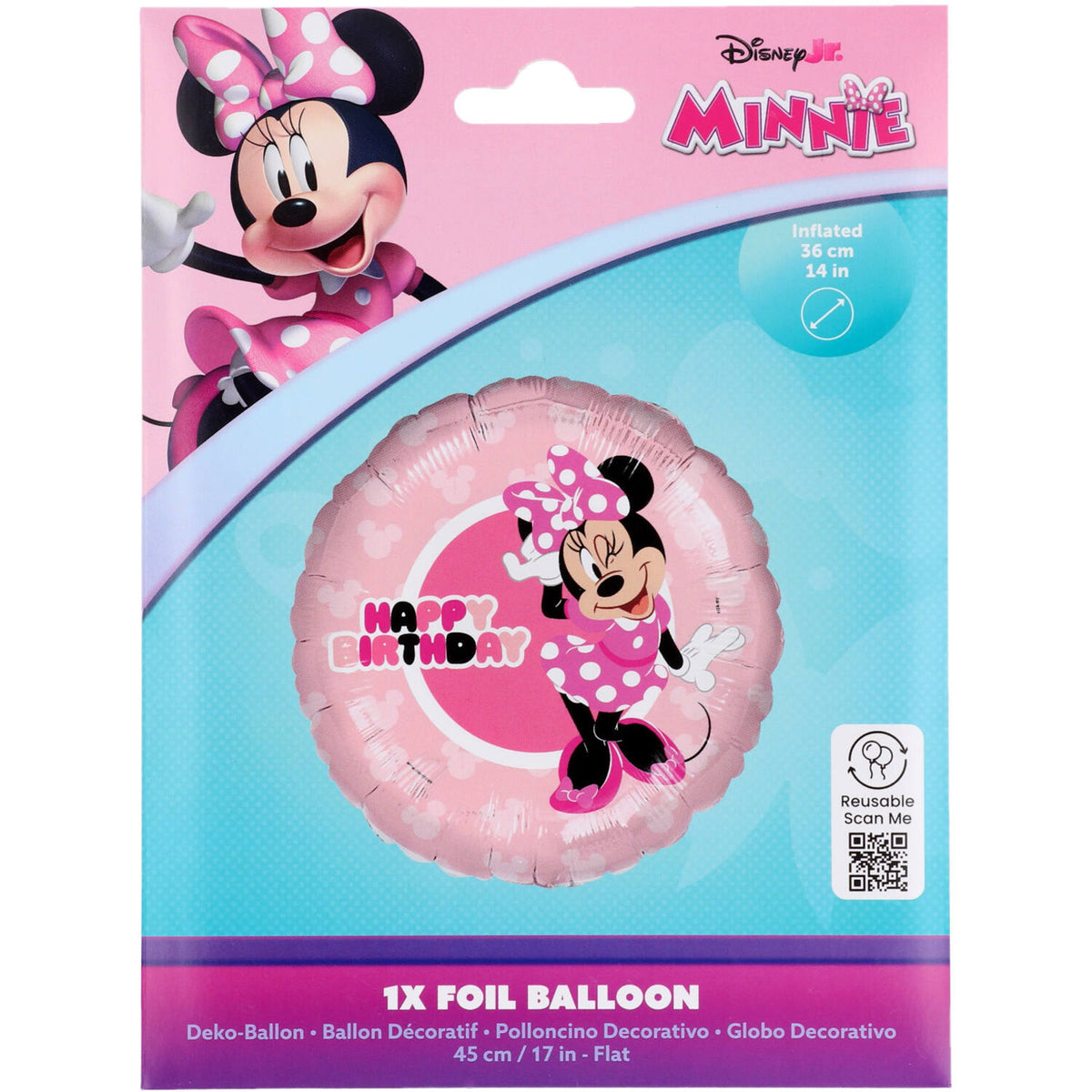 18" Μπαλόνι Happy Birthday - Minnie Mouse