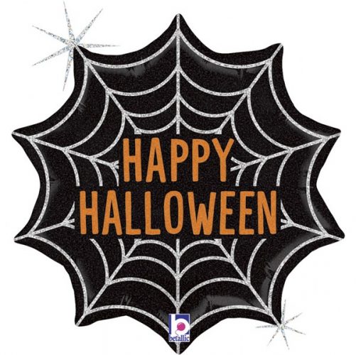 18" Μπαλόνι Happy Halloween Ιστός Αράχνης