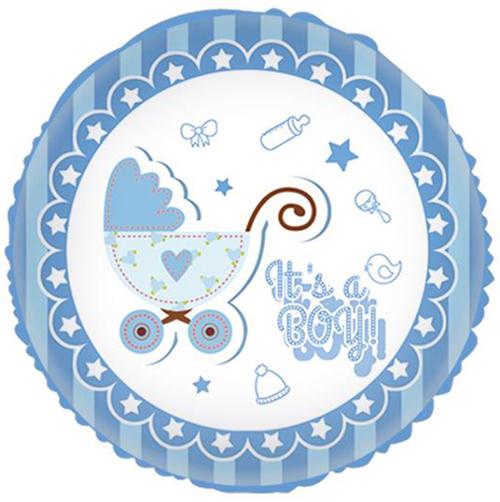 18" Μπαλόνι 'It's a boy' Καροτσάκι