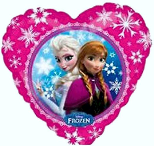 Μπαλόνι Καρδιά Elsa &  Anna 18"