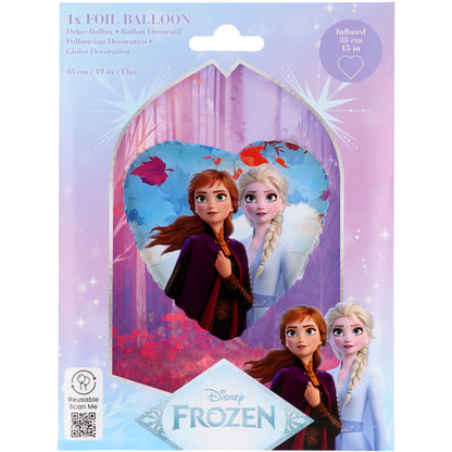 18" Μπαλόνι Καρδιά Frozen - Άννα & Έλσα