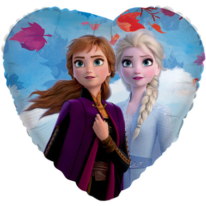 18" Μπαλόνι Καρδιά Frozen - Άννα & Έλσα