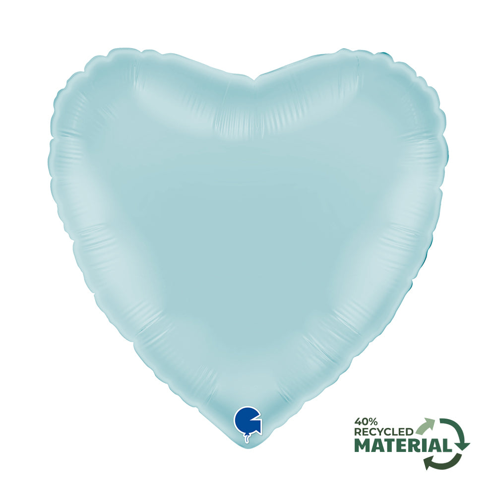 18" Μπαλόνι Καρδιά Παστέλ Γαλάζιο