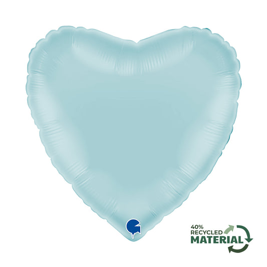 18" Μπαλόνι Καρδιά Παστέλ Γαλάζιο