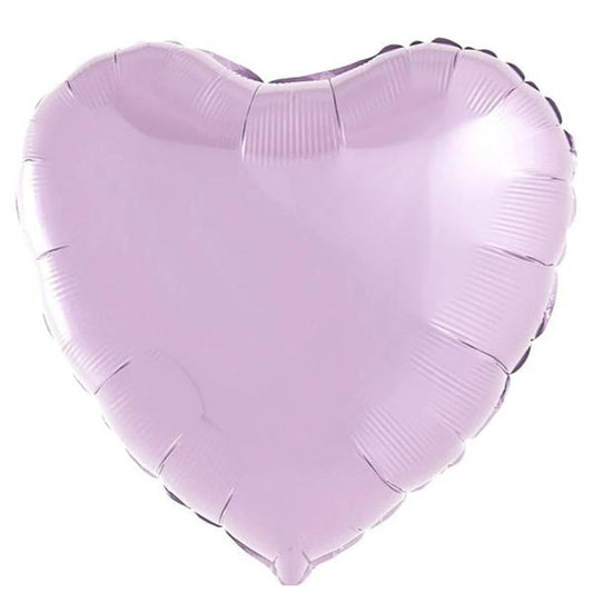 18" Μπαλόνι Καρδιά Παστέλ Λιλά