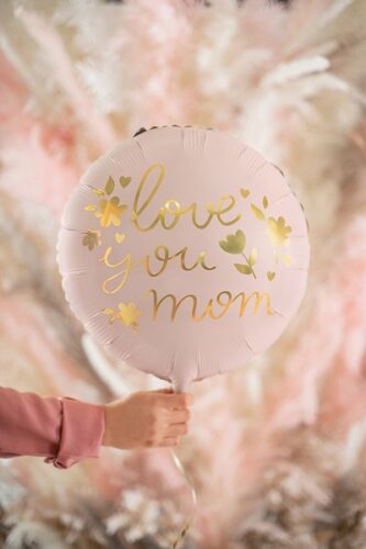 18" Μπαλόνι Love You Mom ροζ