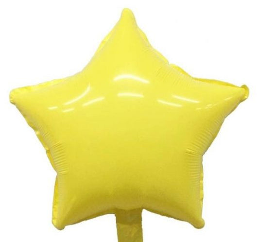 18" Μπαλόνι Macaron Κίτρινο αστέρι