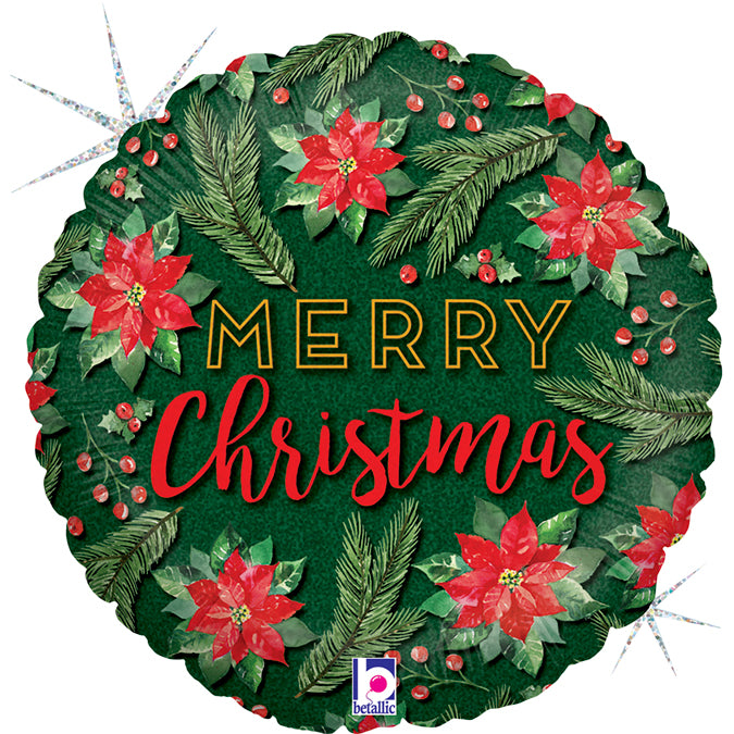 18" Μπαλόνι Merry Christmas Watercolor