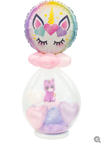 18" Μπαλόνι Μονόκερος με βλεφαρίδες