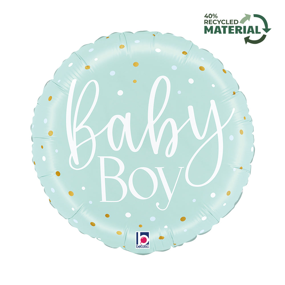 18" Μπαλόνι Στρογγυλό Μέντα - Baby Boy