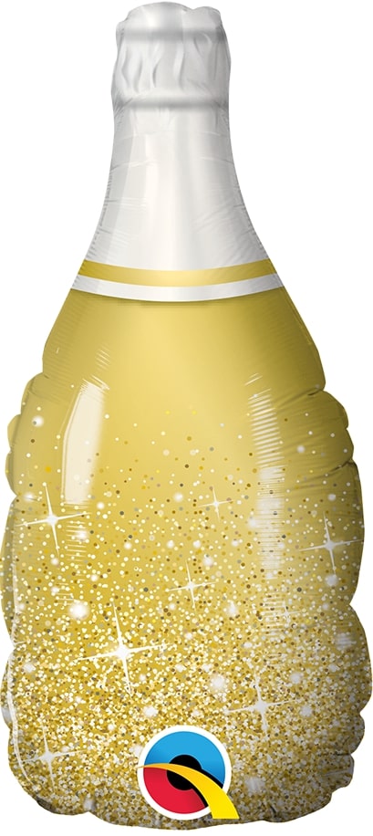 Μπαλόνι Φοιλ Μίνι Gold Bubbly Wine Bottle / 14