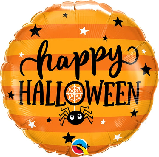 Μπαλόνι Φοιλ 18 Happy Halloween Spiders & Stars / 46εκ - Αράχνη