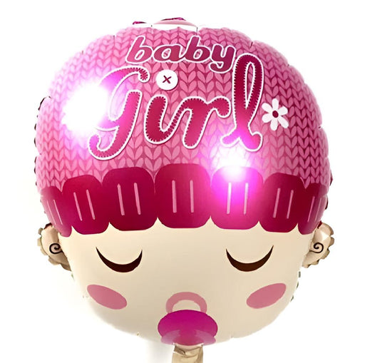 19" Μπαλόνι φατσούλα μωρού "Baby Girl"