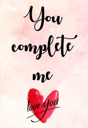 Κάρτα Αγάπης - You complete me