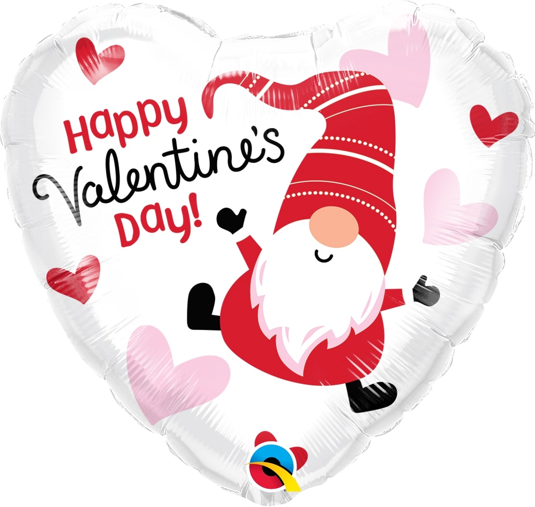 Μπαλόνι Φοιλ 18 Valentine's Day Gnome / 46 εκ