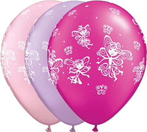 Μπαλόνια Λάτεξ 11 Fairies & Butterflies Ast Prl  /25 τεμ