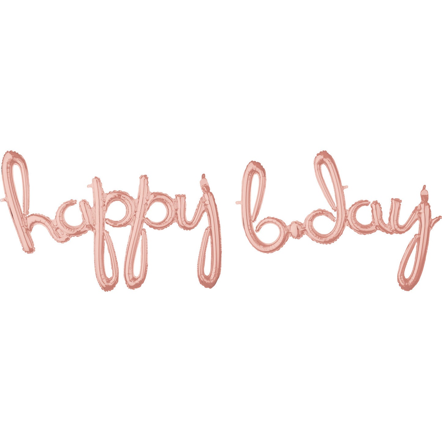 Μπαλόνι Φοιλ Script Phrase Happy B-day Ροζ Χρυσό