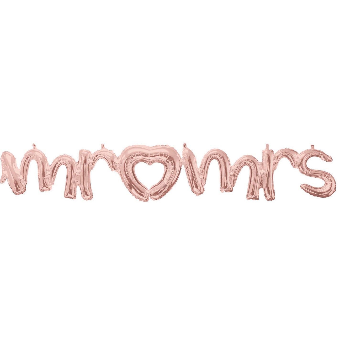 Μπαλόνι Φοιλ Script Phrase Mr & Mrs Ροζ Χρυσό / 149εκ x 25εκ