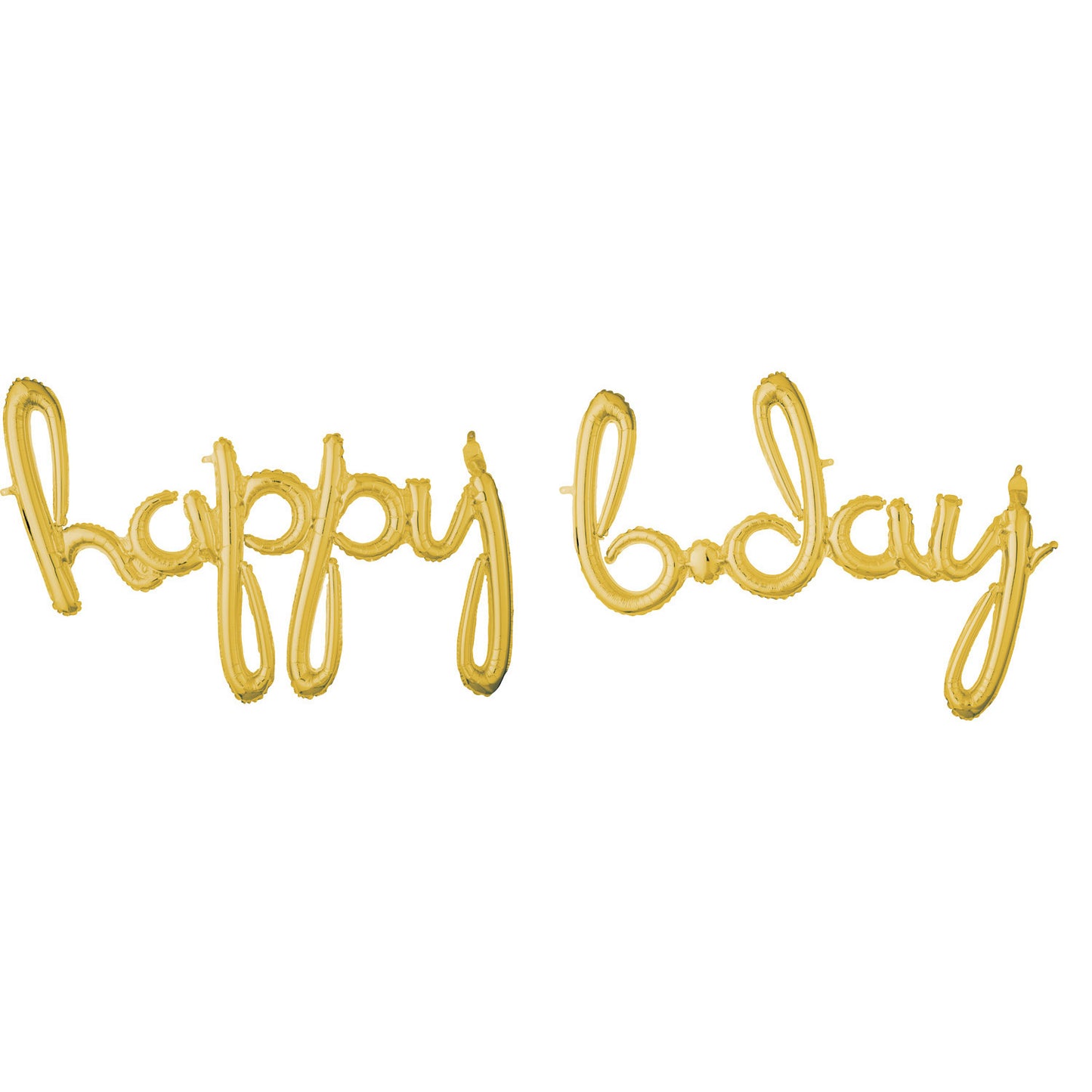 Μπαλόνι Φοιλ Script Phrase `Happy Bday` Χρυσό
